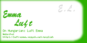 emma luft business card